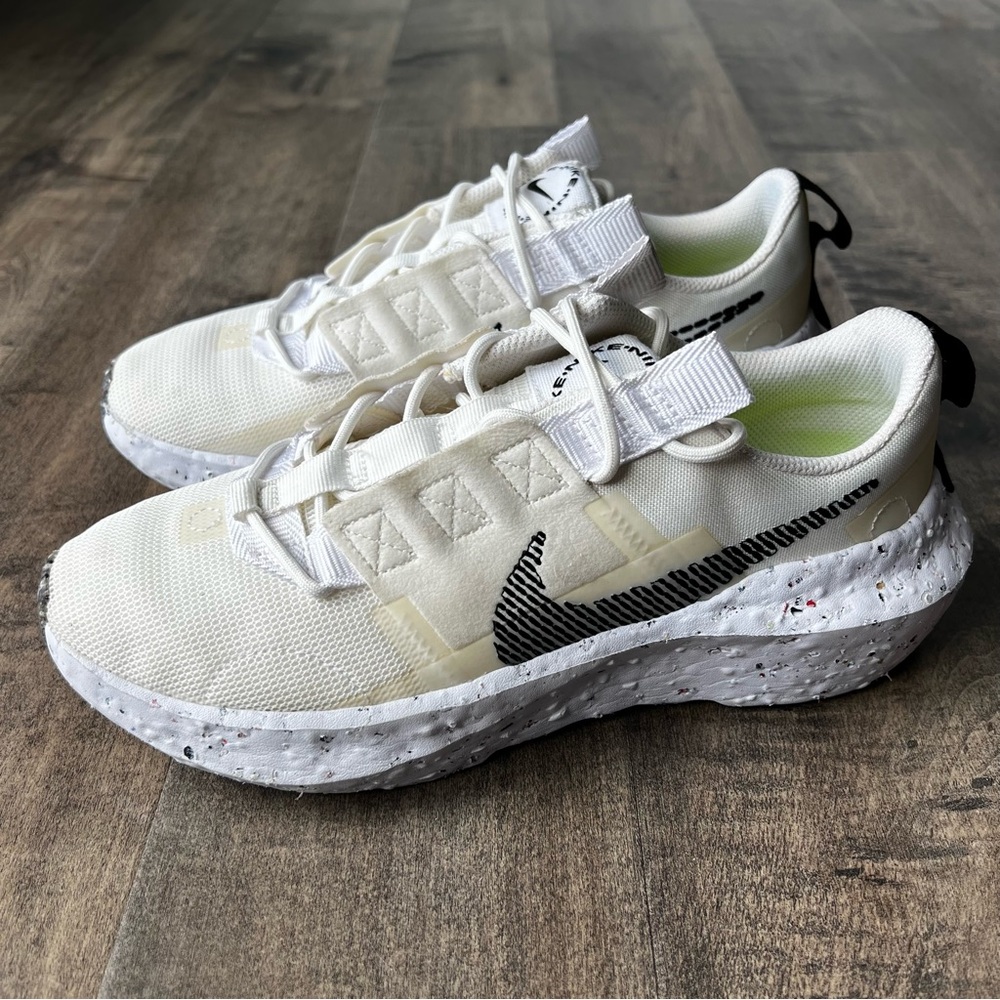 Nike Womens Crater Impact 503284-313 White Running Shoes Sneakers Size 8.5
